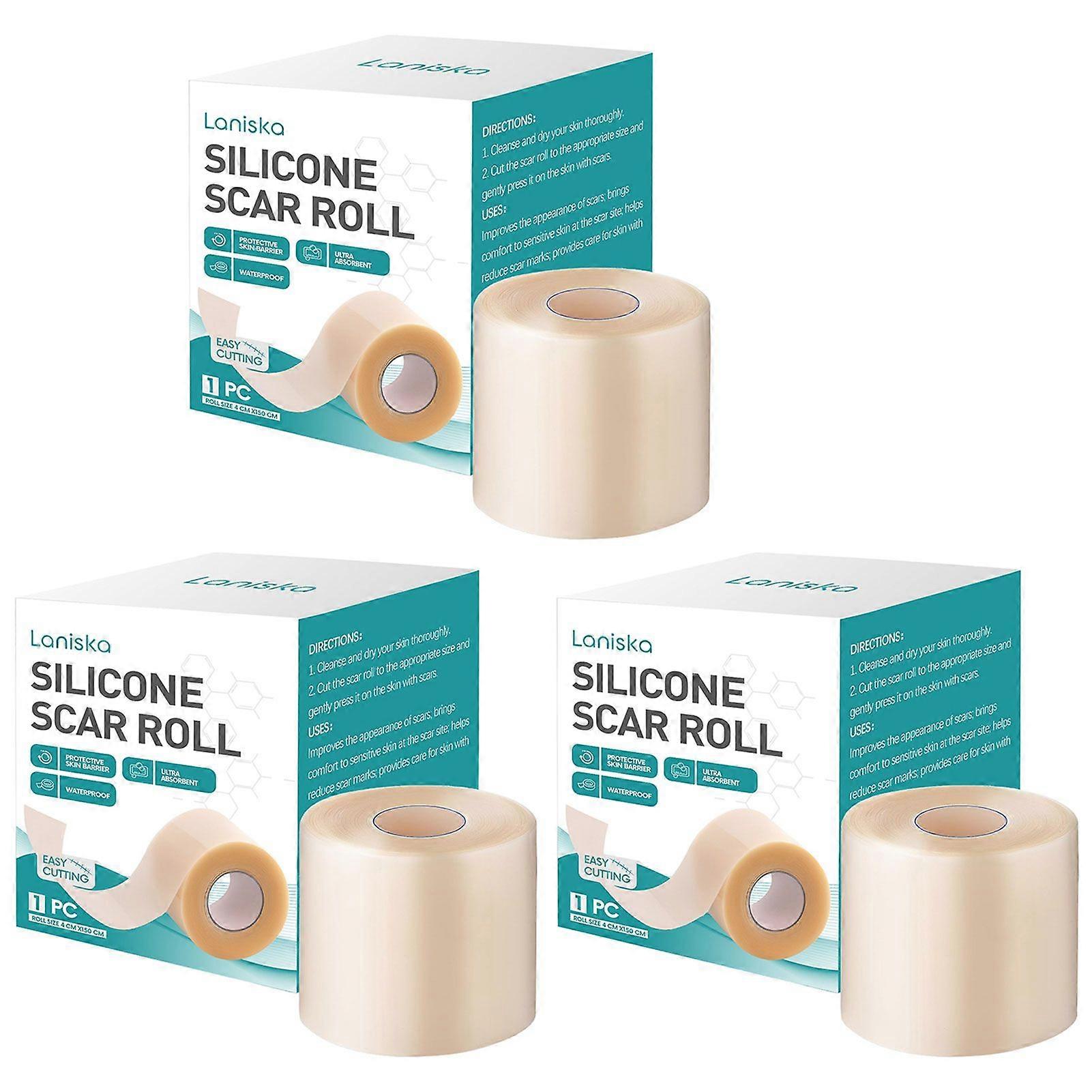 1-3pcs Hydrocolloid Roll for Wound Care, Hydrocolloid Patch Bandages with Self-Adhesive, Waterproof, Highly Absorbent for Burn, Blister, Acne Care