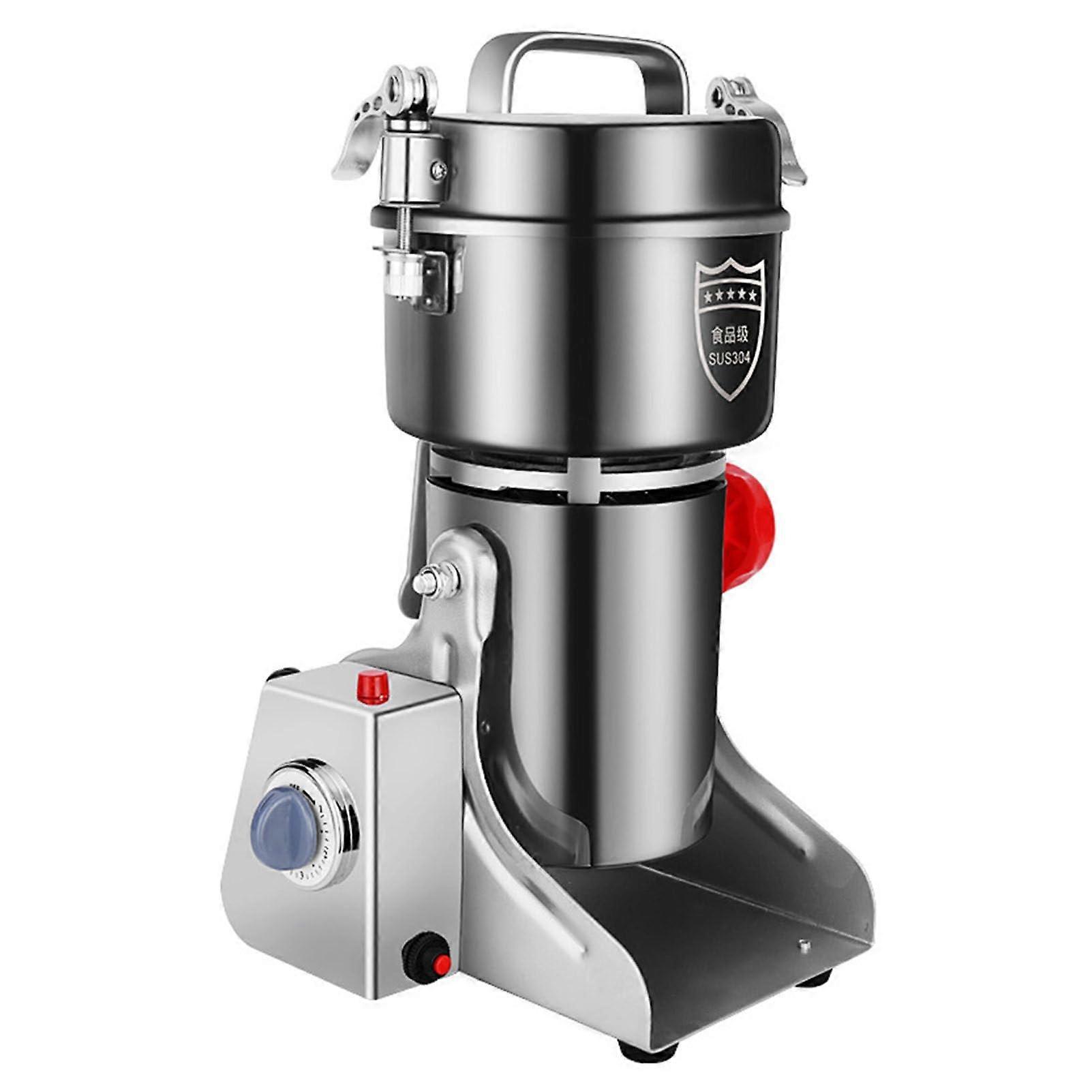 Commercial Grain Mill Electric Grinder, Speed Stainless Steel Pulverizer, 1500g Capacity For Cereals And Grains