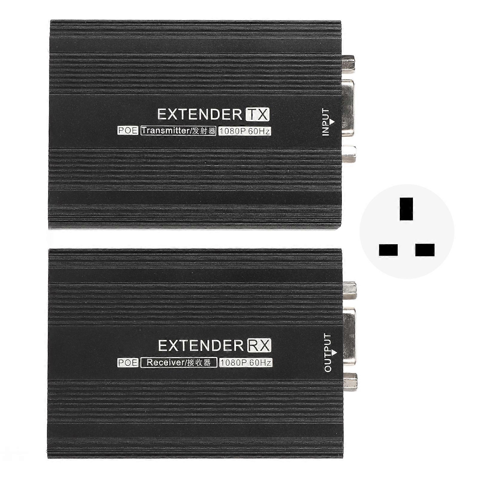 VGA Extender 492.1ft Long Range 1080P 60Hz Transmitter Receiver for Laptops & Monitors