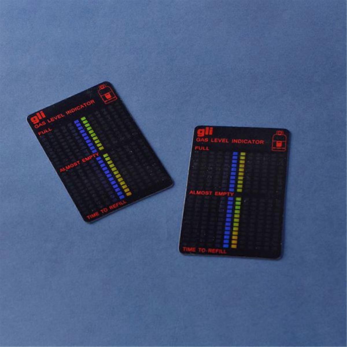 2pcs Practical Propane Fuel Gas Tank Level Indicator Magnetic Gauge