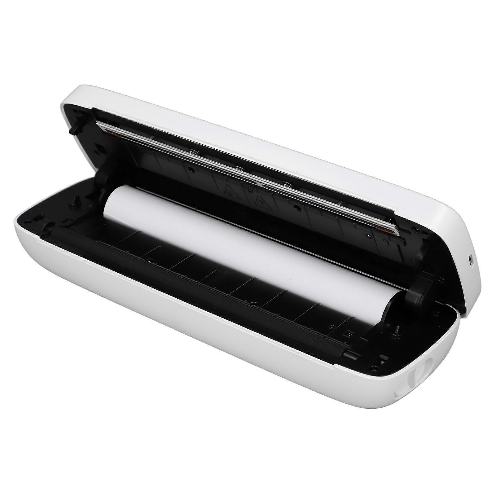 Portable Thermal Bluetooth A4 Inkless Printer White 290x90x56mm