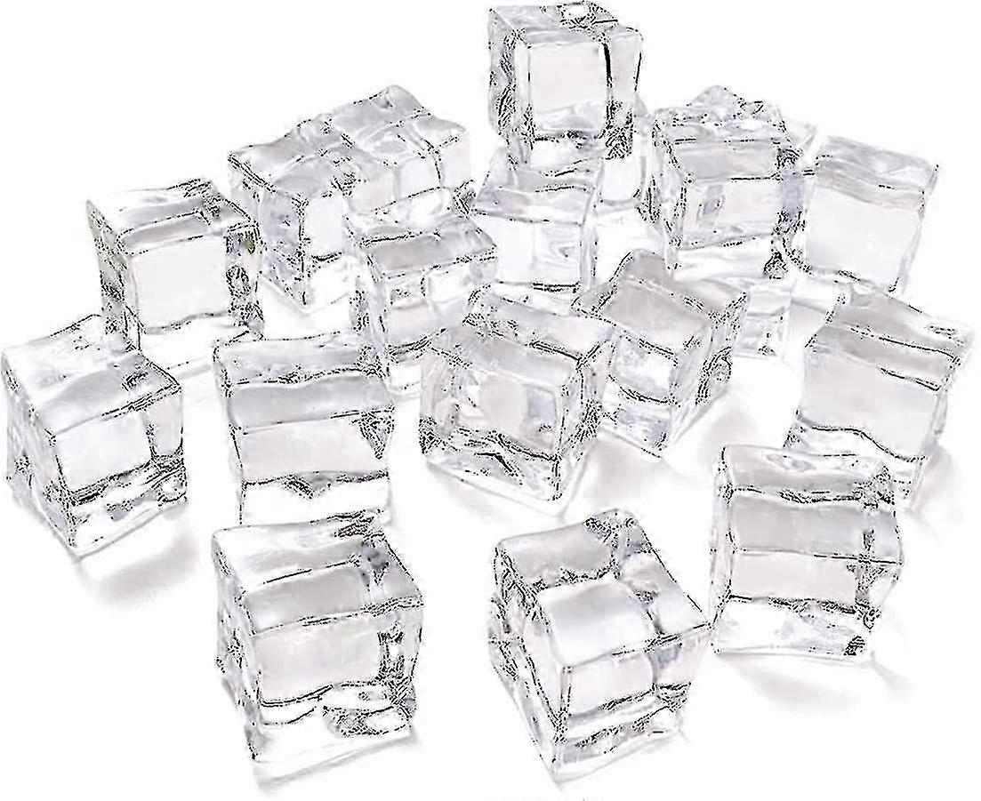 Acrylic Ice Cubes, Clear Fake Ice Cubes For Bar Decoration, Vase Fi...