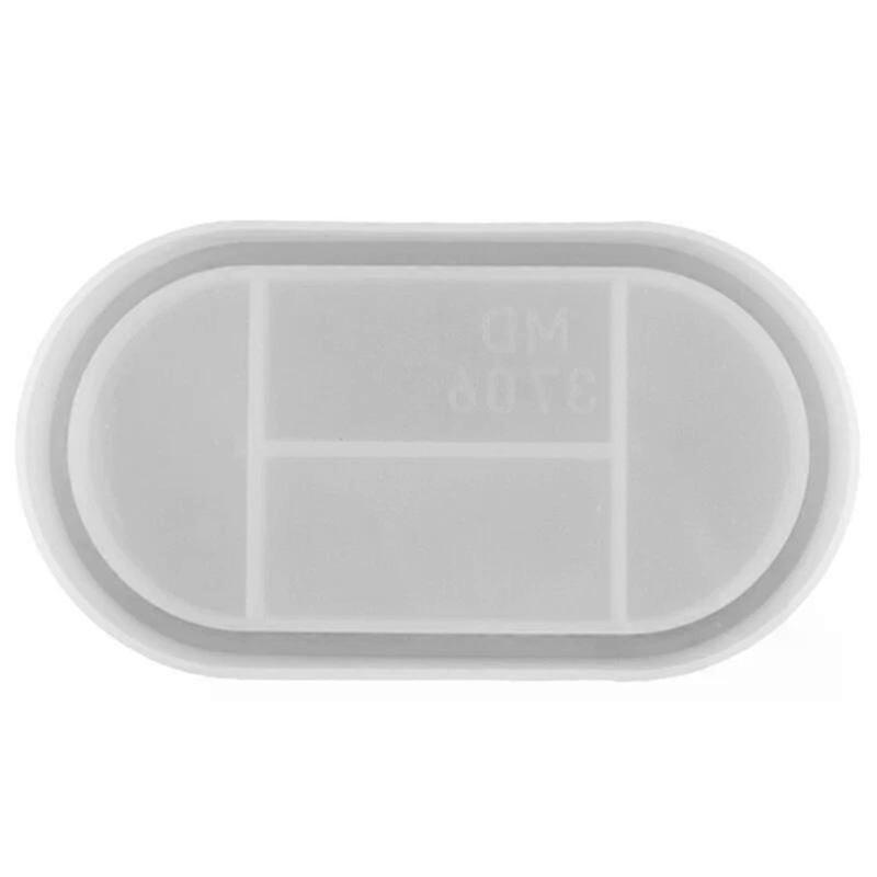 Oval Rectangle Rolling Tray Molds, for Resin Soap Dish Making, Casting Craft DIY Gift