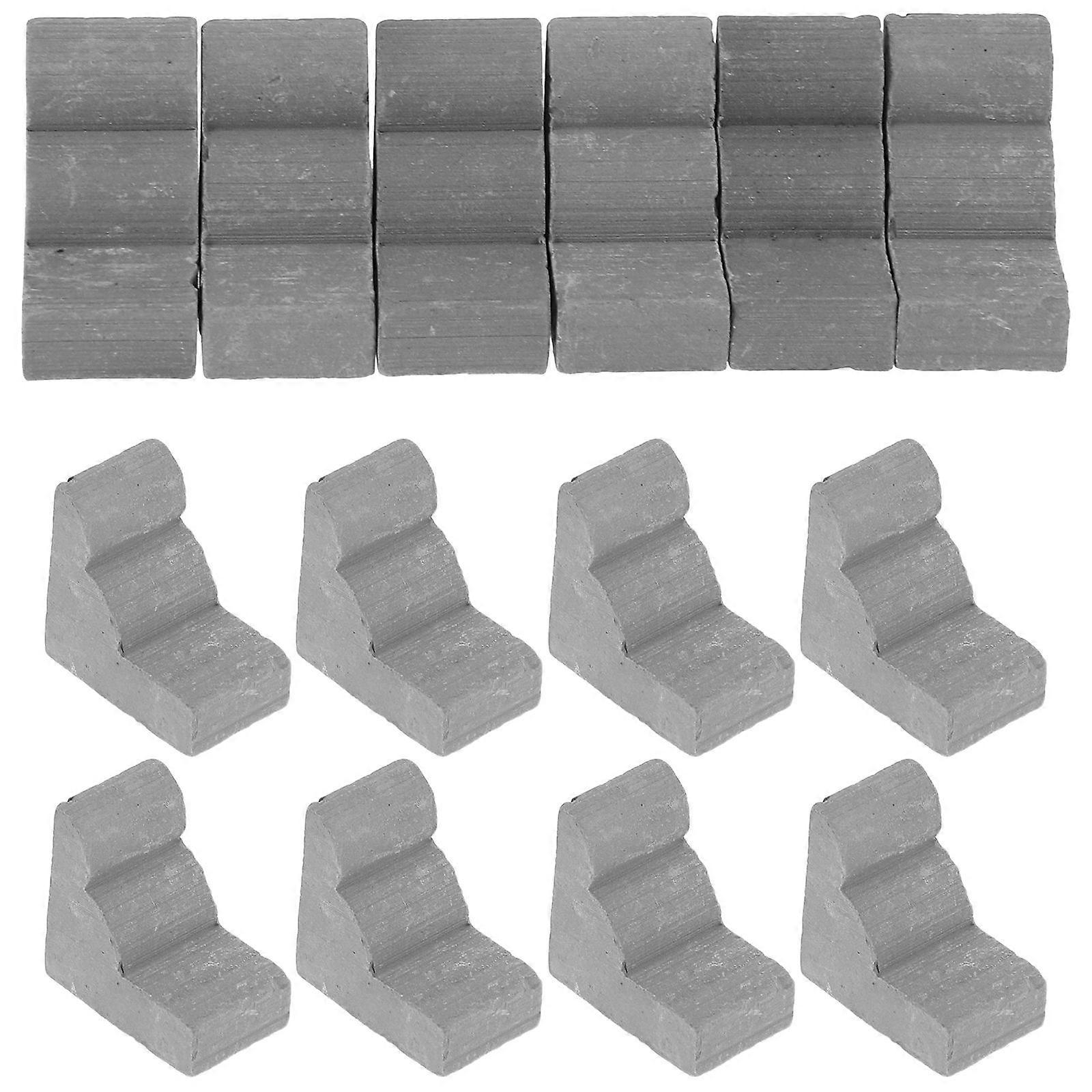 Brick Wall Toys Mini Bricks For Kids Indoor Play Creativity Development Grey 100Pcs