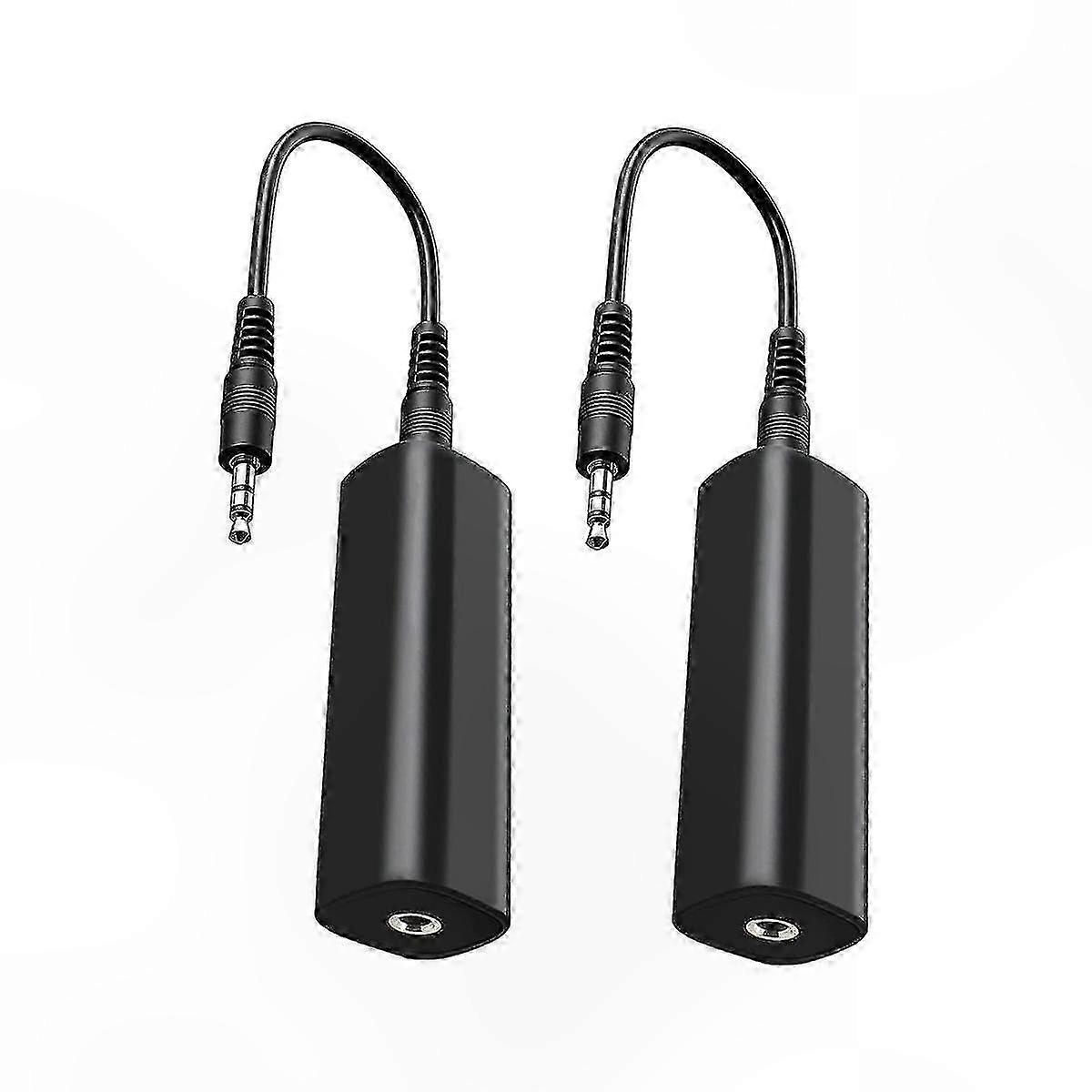 2-Pack Ground Loop Isolator for Car o & Home Stereo Noise Reduction
