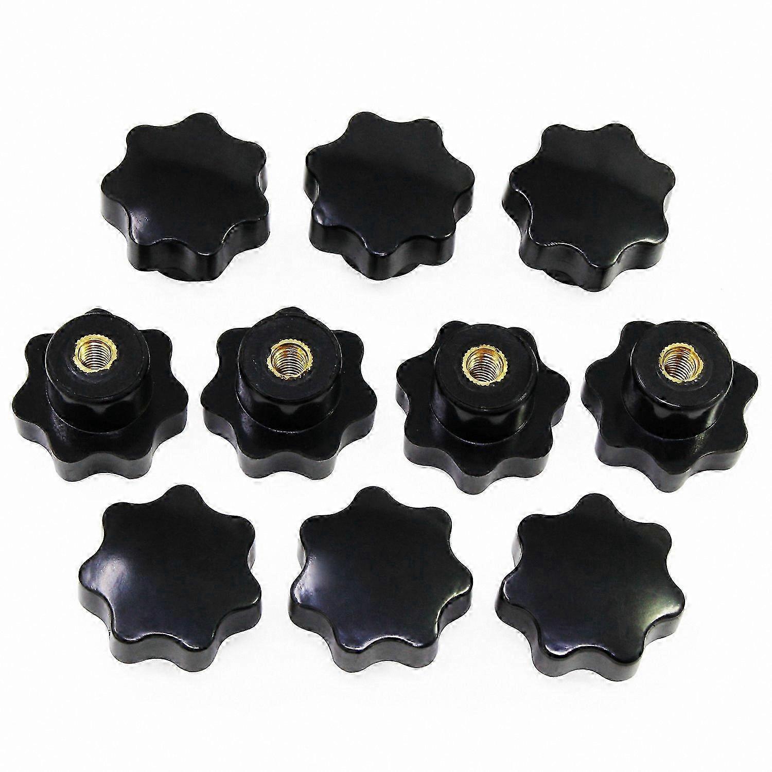 Ergonomic Screw Knobs with Smooth Rotation, Comfortable Grip for Machinery and Instrument Use (M6)
