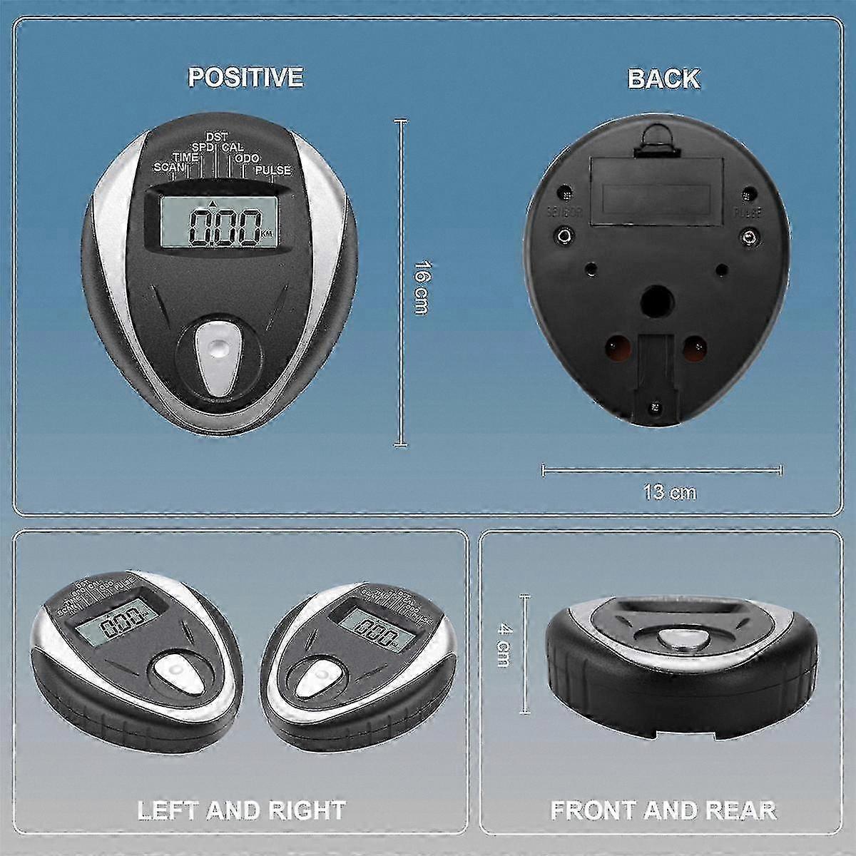 LCD Monitor for Exercise Bikes, Heart Rate Tracker, Stationary Bike Speedometer Replacement