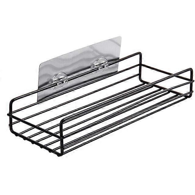 1PCS punch δωρεάν δεν τρυπημένο συγκολλητικό μπάνιο ντους αποθήκευσης ράφι ράφι καρυκευμένα κατόχων μπαχαρικών & Ράφια