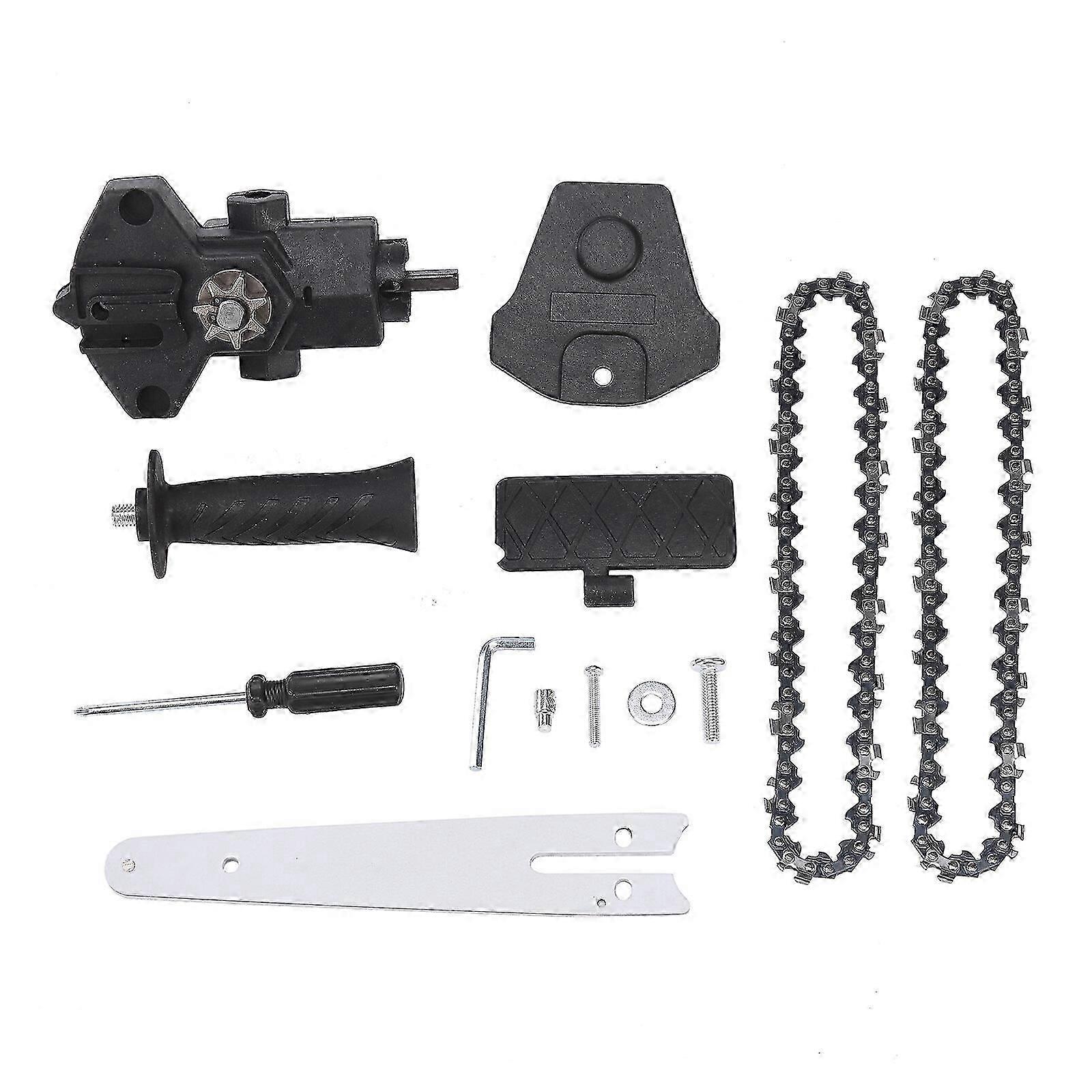 Electric Chainsaw Drill Attachment Alloy Black 23 X 8 X 7 Cm DIY 4 Inch/6 Inch Practical Tools