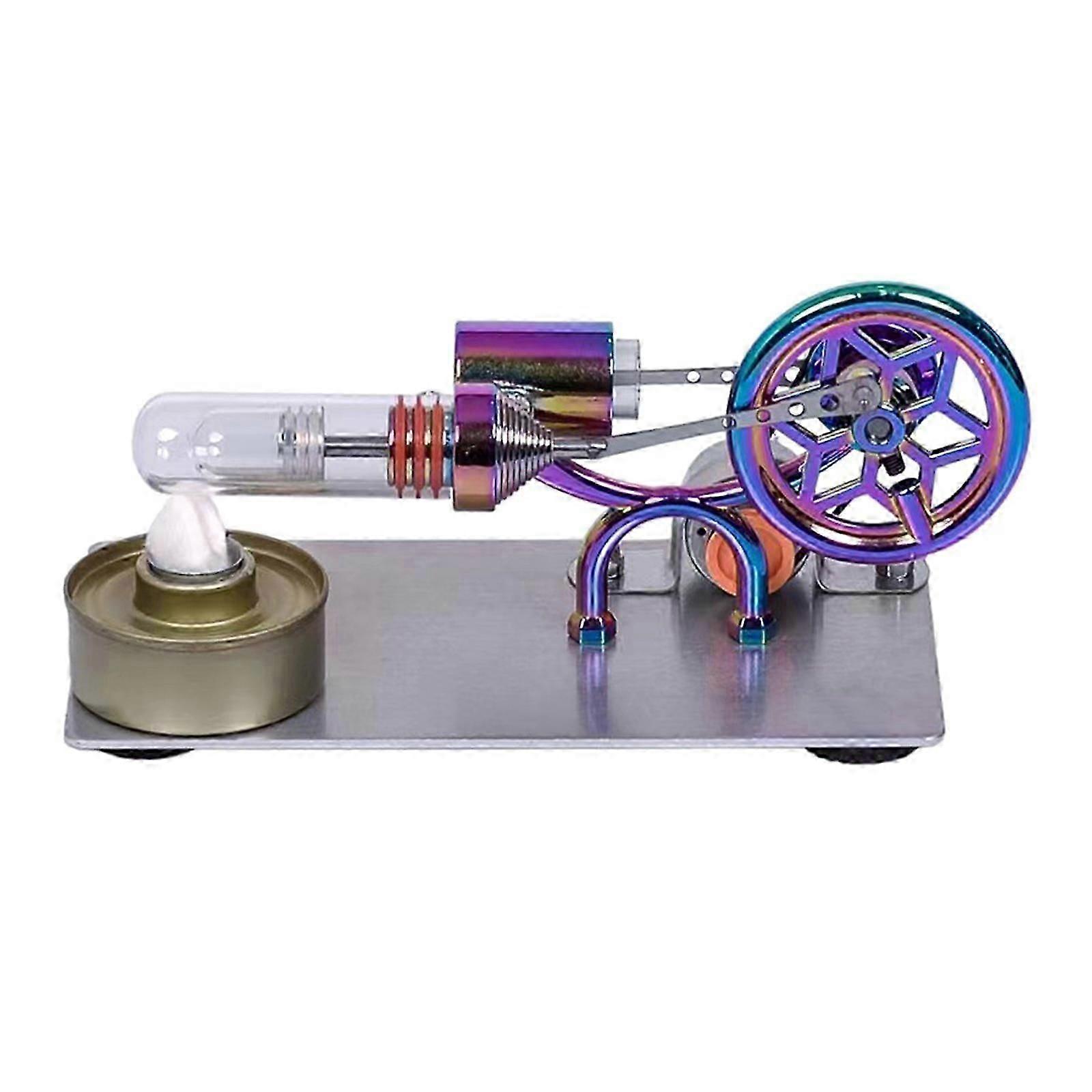 Stirling Engine DIY Heat Education Model Class Teaching Stirling Engine Low Friction Low Temperature Desktop Toy Gifts