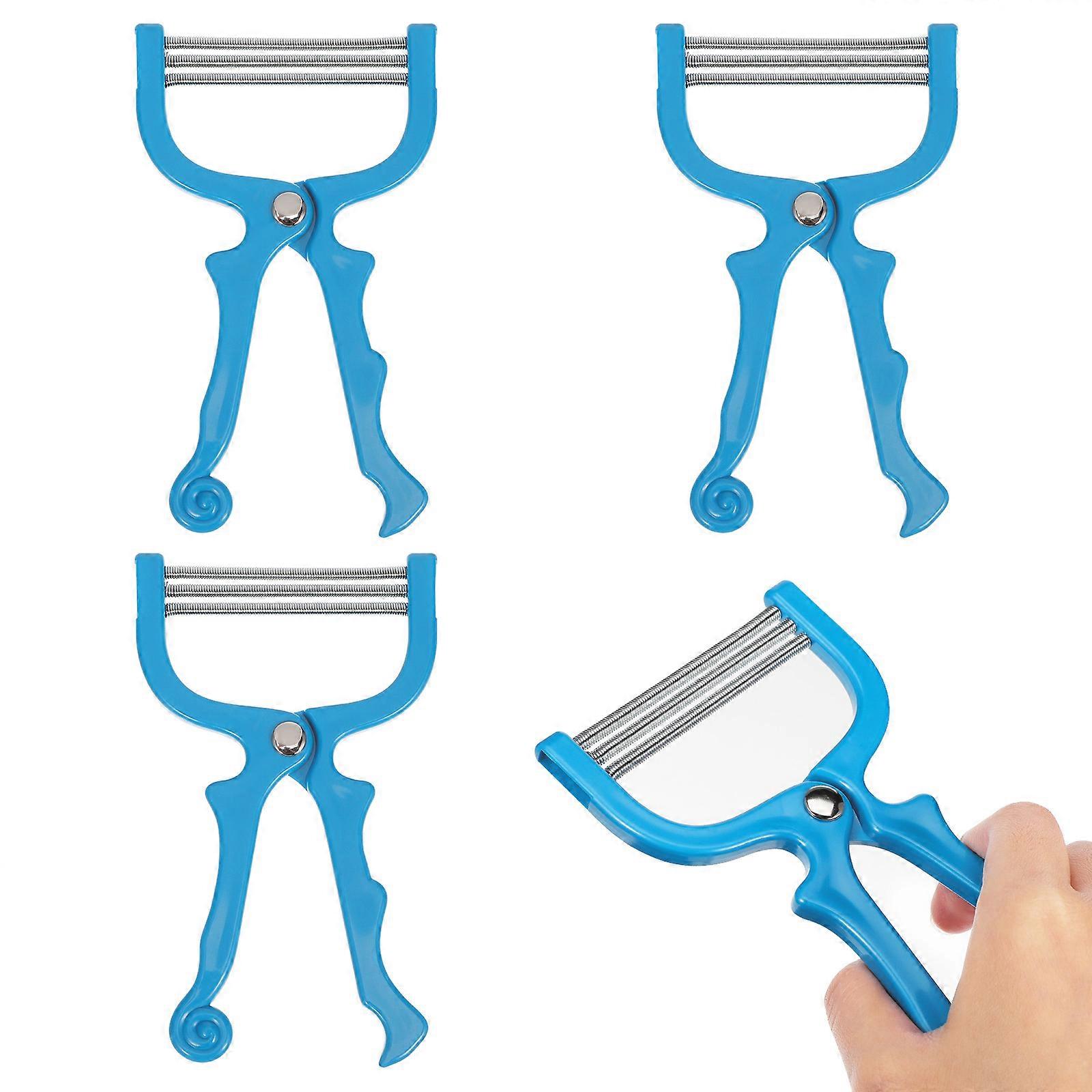 Manual Facial Epilator Face Hair Remover Daily Use Travel Abs Stainless Steel Springs for Hair Removal 3Pcs