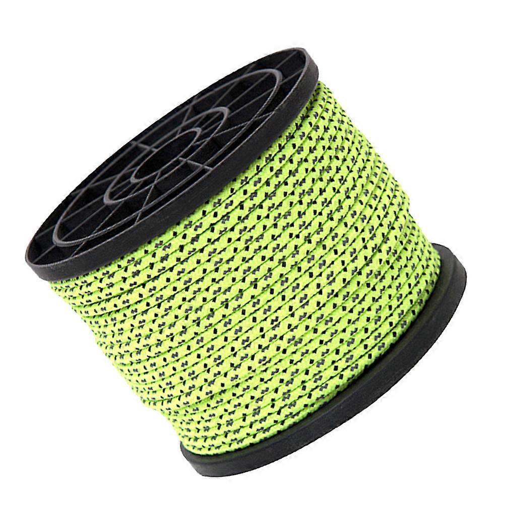 50m Reflective Rope Tent Fix Rope for Fastening Outdoor Camping Green Guy Lines