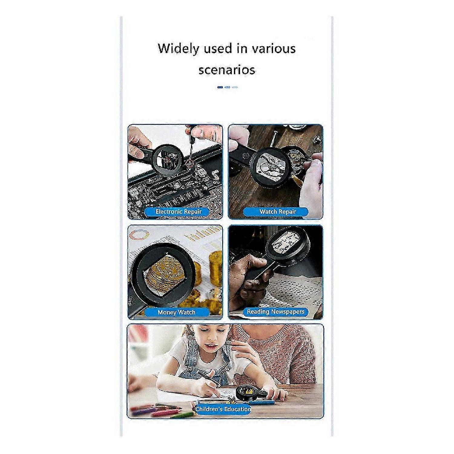 High Definition Handheld Magnifying Glass Photographable