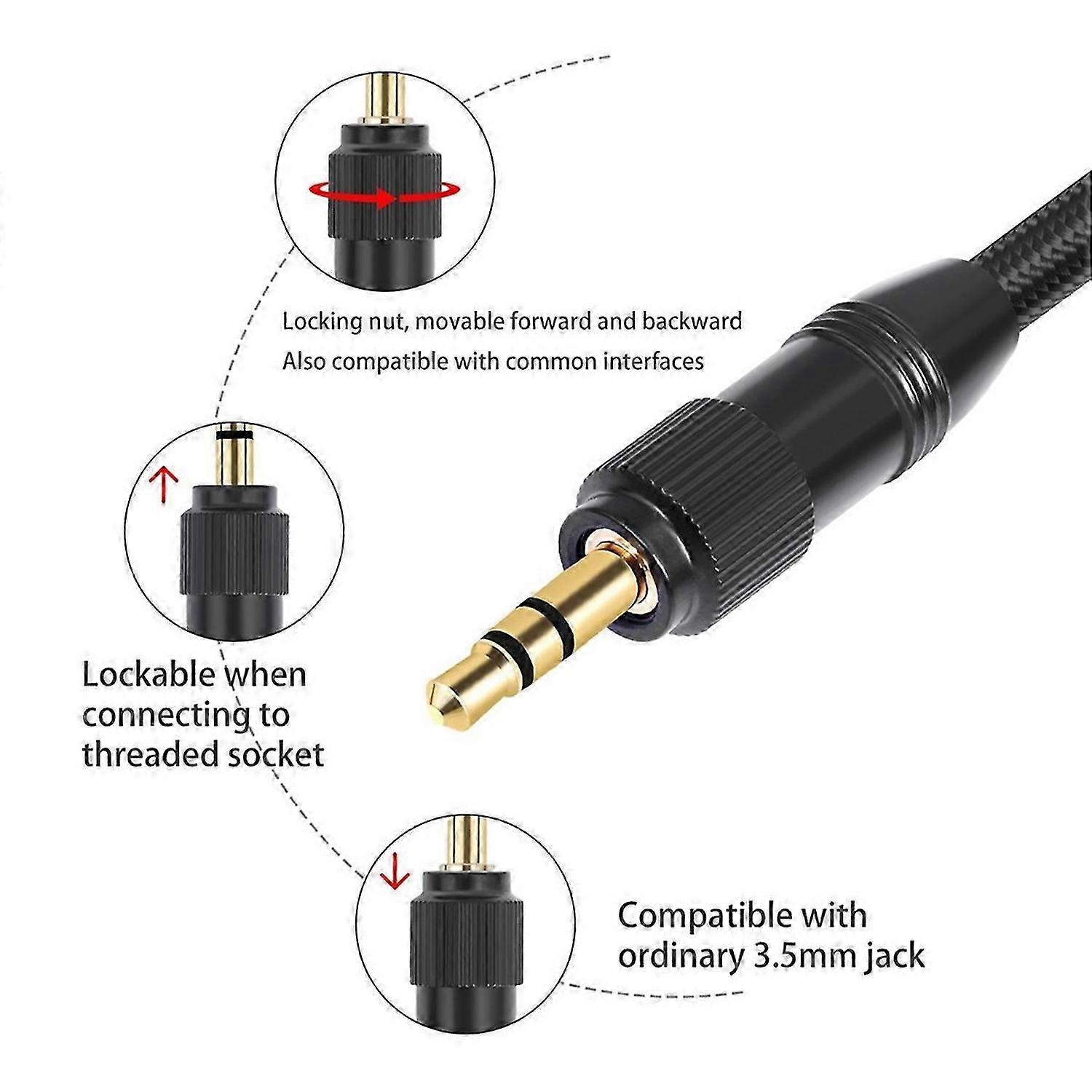XLR to 3.5mm Audio Cable Microphone Balanced Analog Audio Cord 300cm