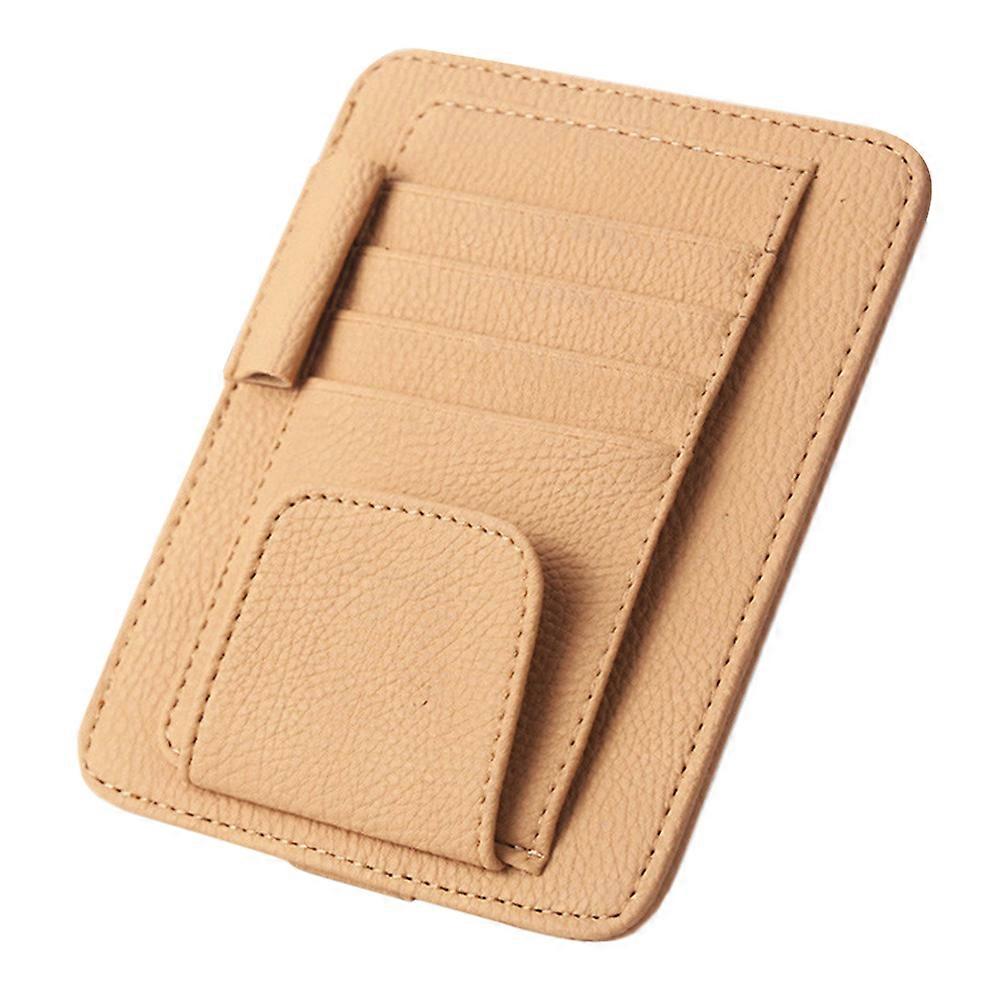 Visor Organizer Sunshade Storage for Car Use Beige