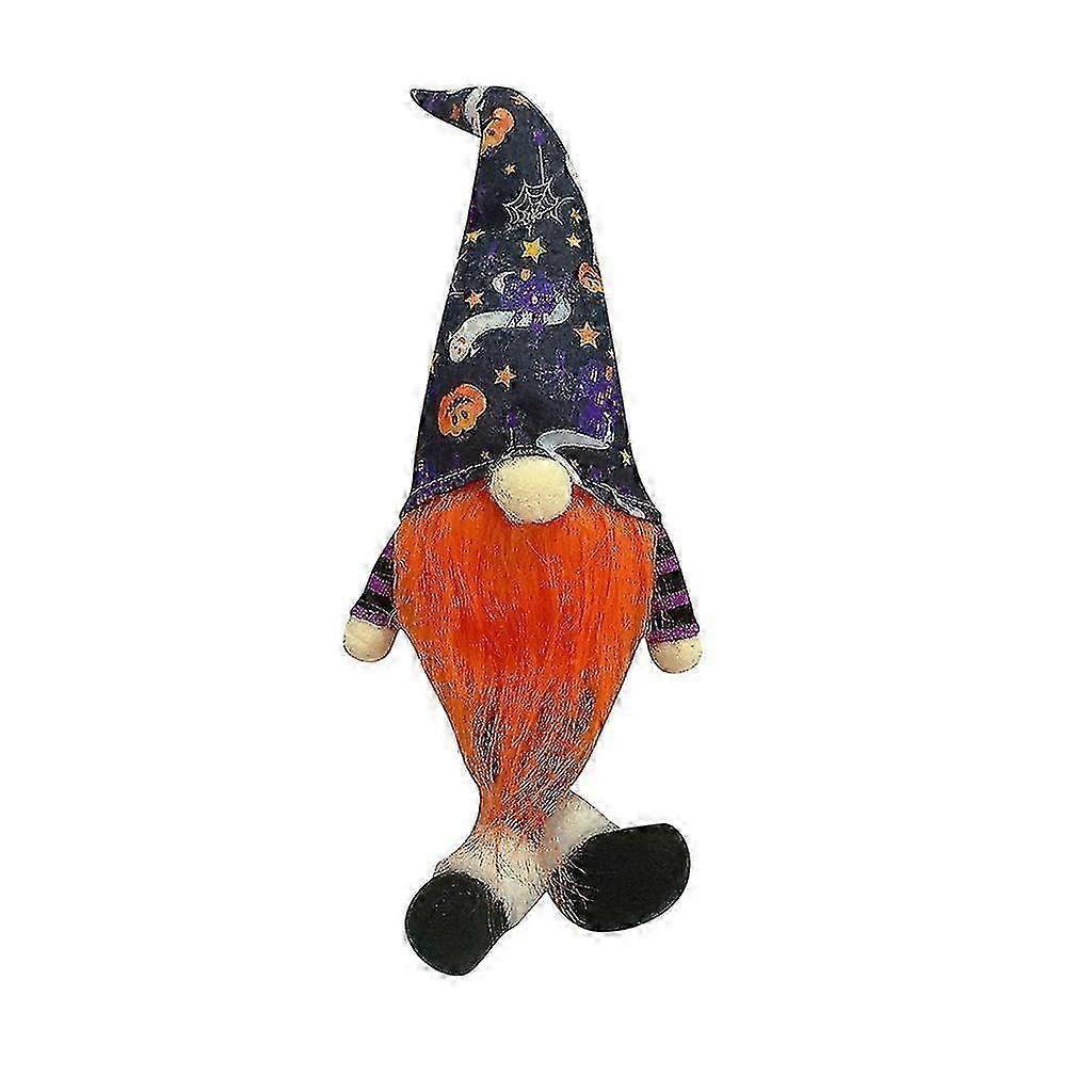 Halloween Gnome Plush Elf Decorations with LED Light Handmade Scandinavian Tomte