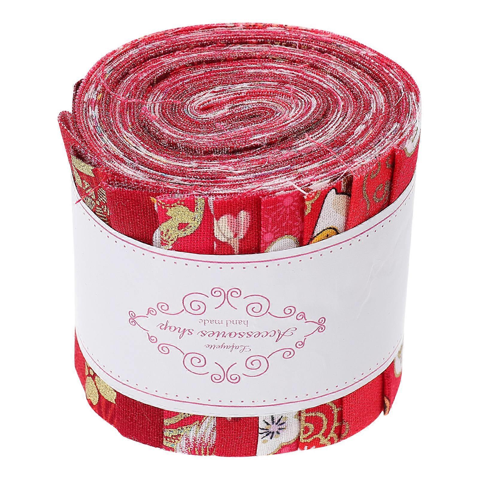 Patchwork Cloth Strip for Decoration Use 1 Roll DIY Cotton Quilting Fabric