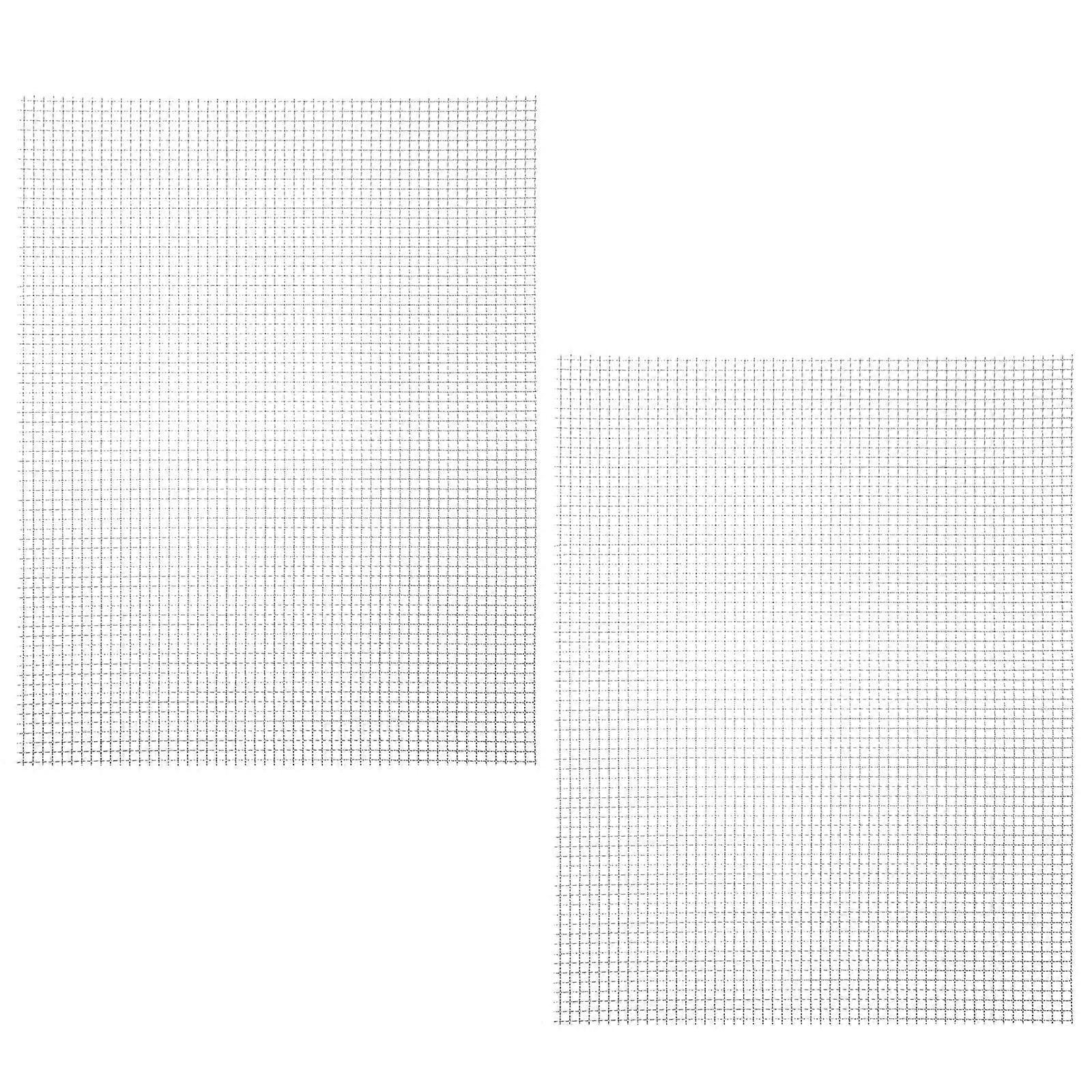 Silver Wire Mesh Screen for Vent Mesh 2Pcs Stainless Steel Use