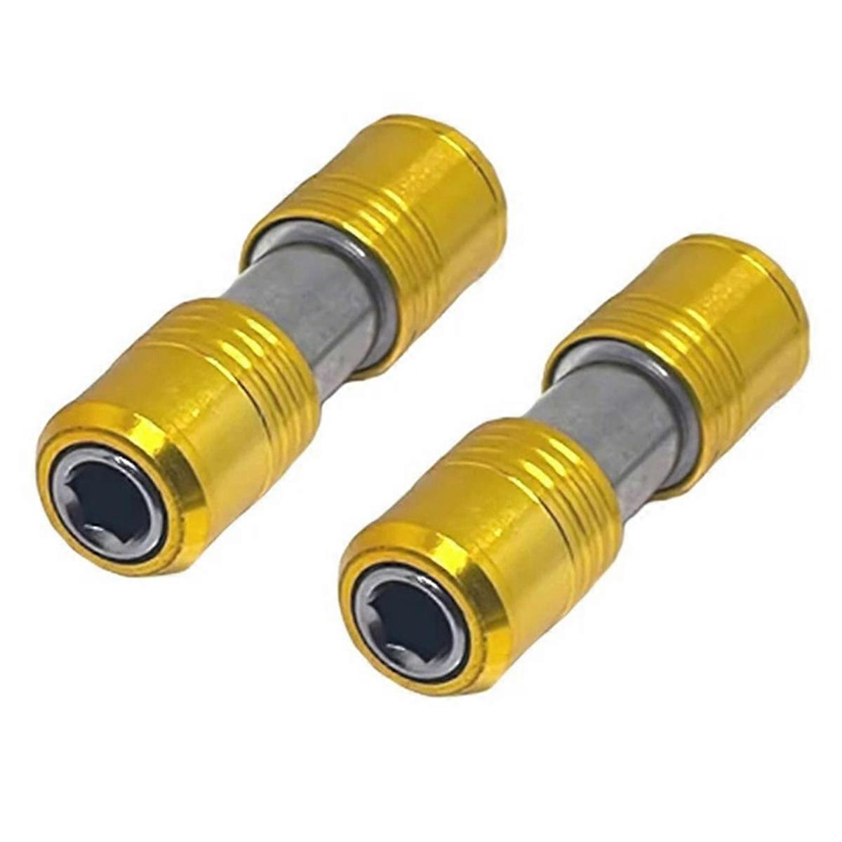 2pcs Screwdriver Bit Holder Double Head Extension Rod Quick Release