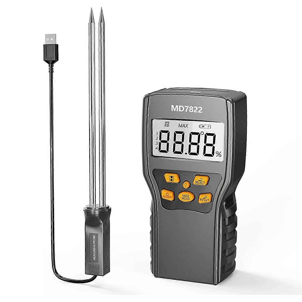 Hay Moisture Tester,Moisture Meter Probe for Hay,Froage Grass