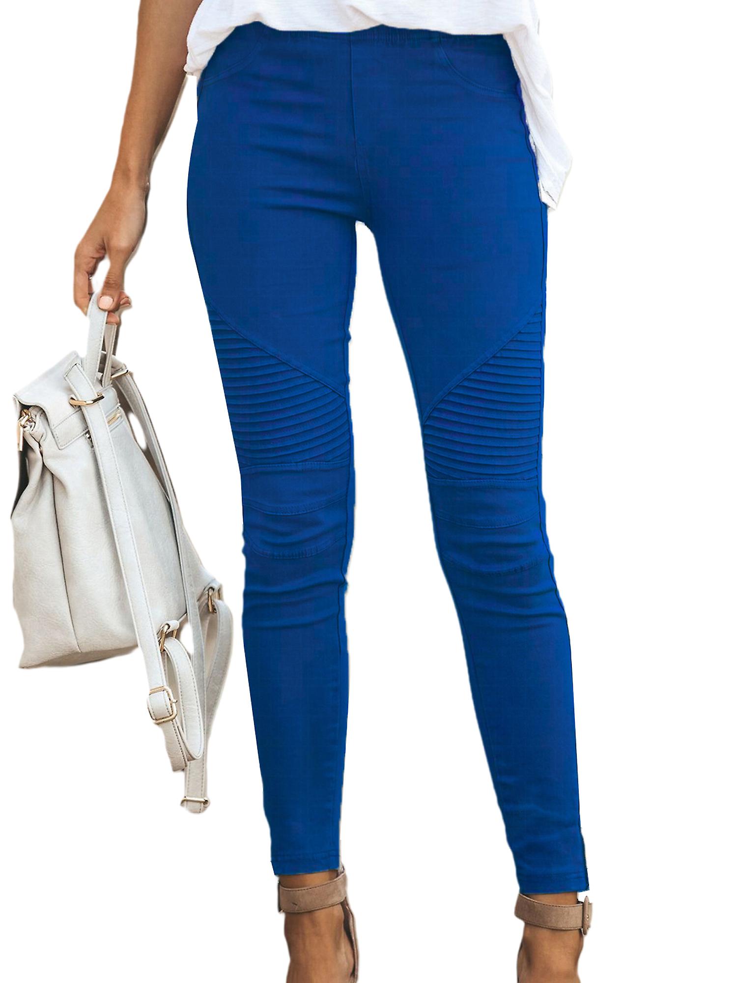 Pantaloni Slim Fit da donna Pantaloni a matita stretch a tinta unita  Pantaloni a matita a vita bassa | Fruugo CH