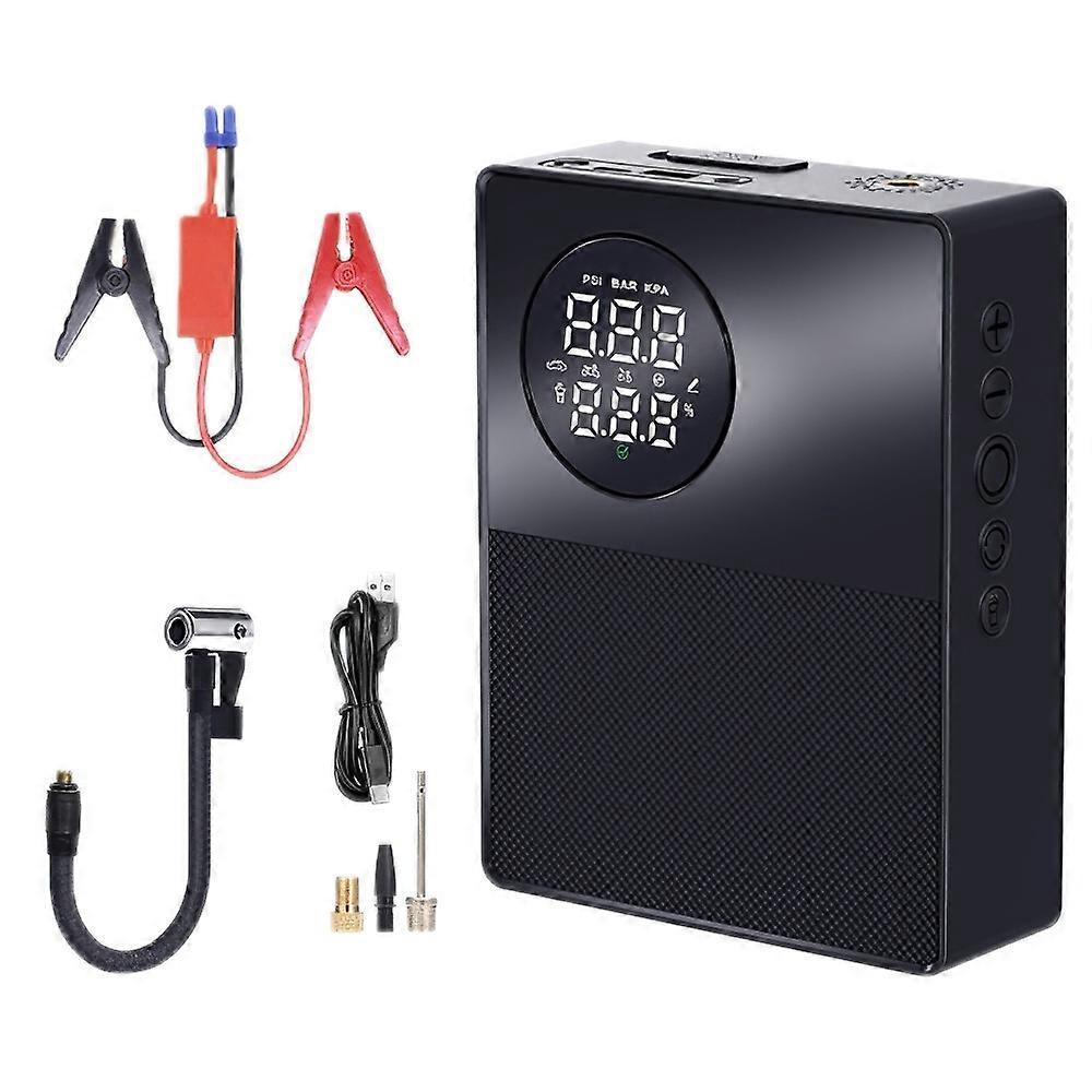 6000mAh 35C Car Jump Starter Air Inflator Power Bank Emergency Battery Charger with Light,Standard B