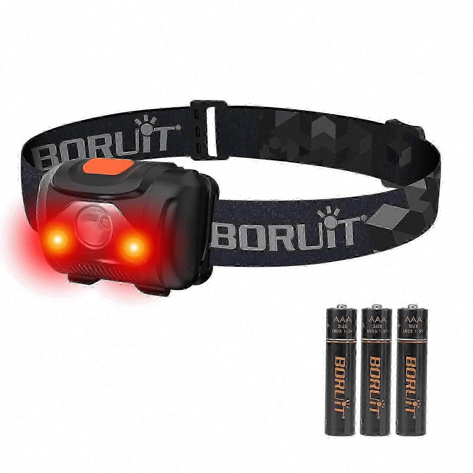 Super Bright LED Headlamp with Red Light, 4 Modes, AAA Battery Powered, 2025 Model