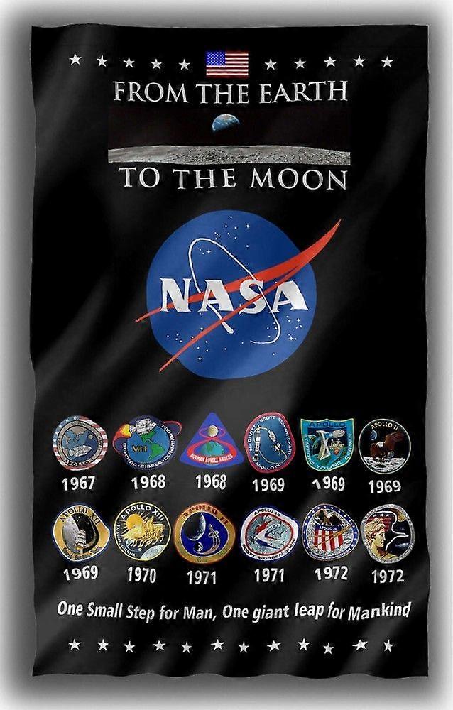 Da Terra à Lua Cosmos Flag Decor Appolo melhor banner