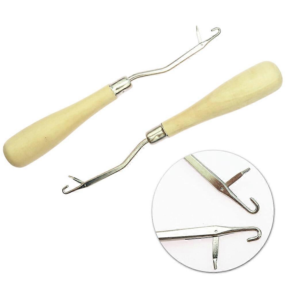 2 Pcs Knitting Kit Knitting Needles Weaving Needles Latch Hook Tool Latch Hook Crafts Handmade Knitting Needle