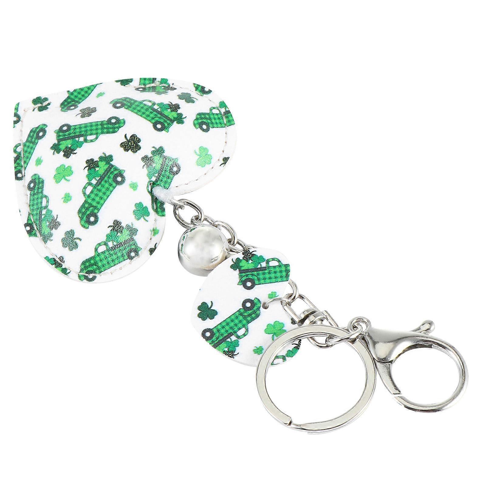 Heart Shape Keychain Saint Patrick's Day for Hanging 2Pcs