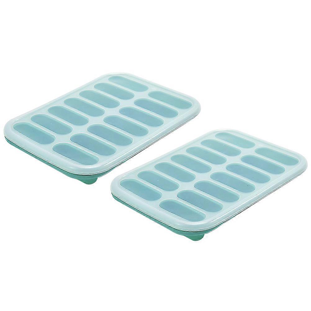 Silicone Ice Box for Sausage Baking Mold 6Pcs Light Green Tray