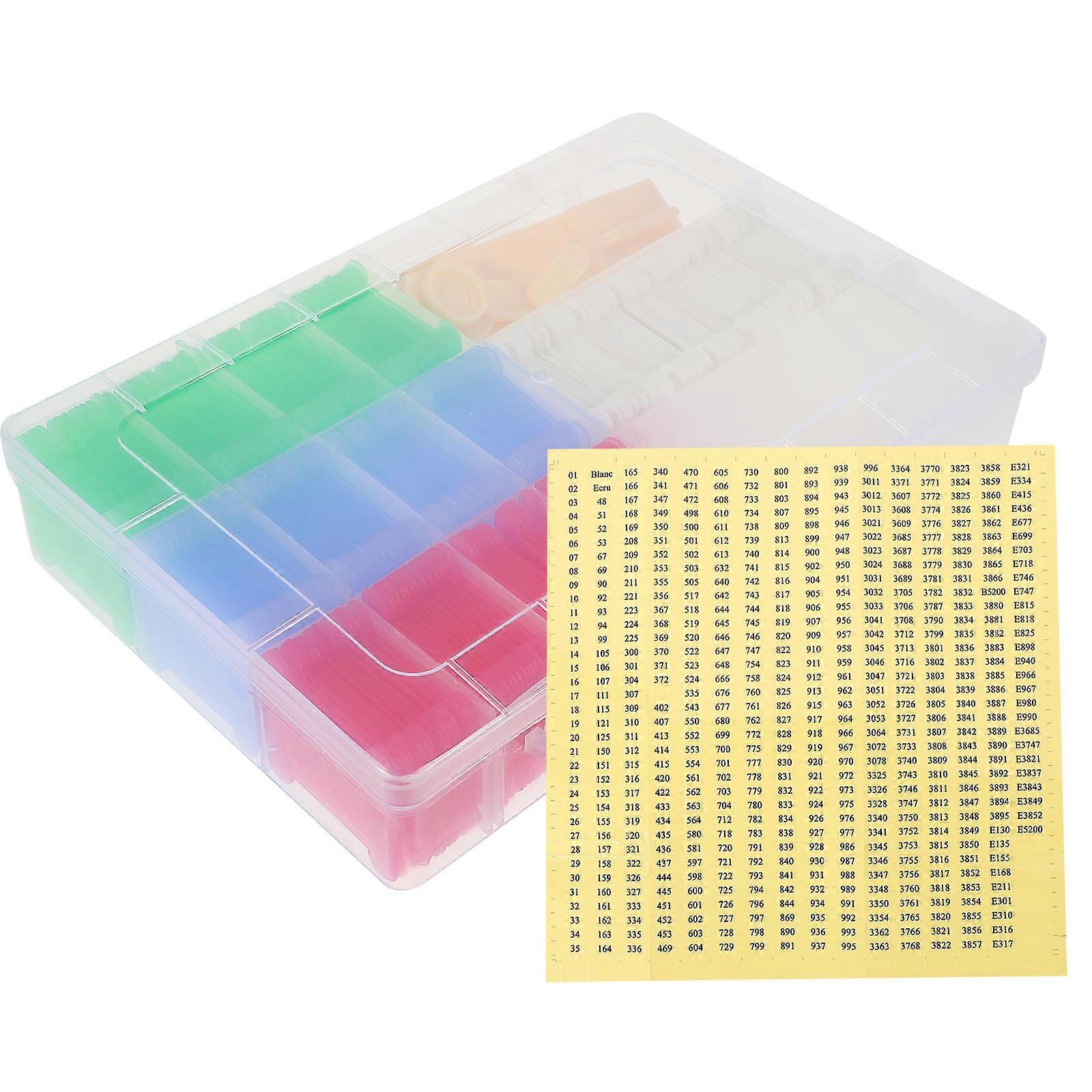 Manual Thread Winder And Organizing Plates 3 Sets For Needle Craft 7.7X5.1X4.7in Thread Storage