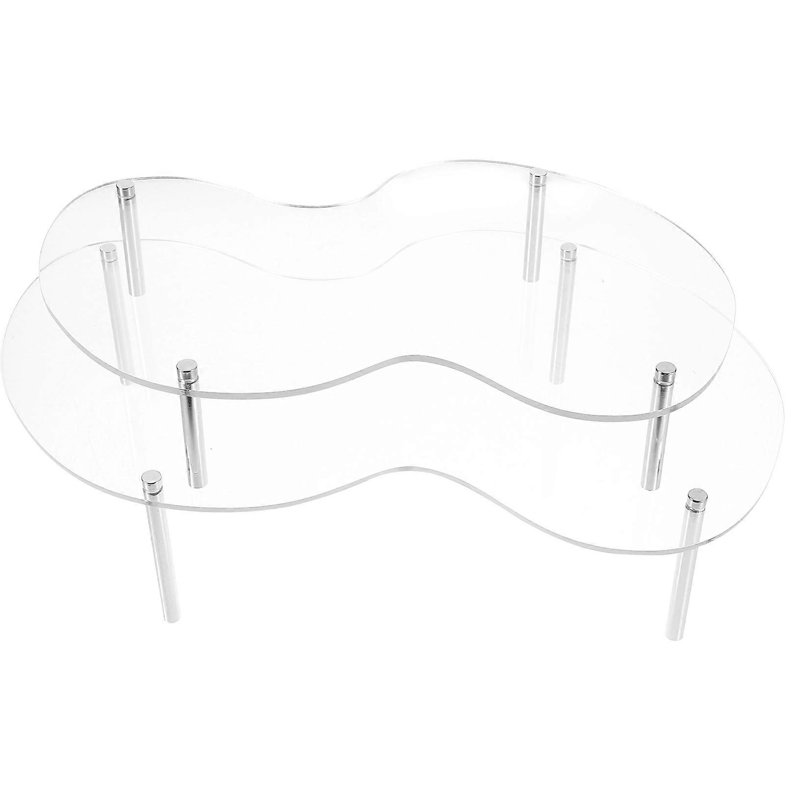 Acrylic Rectangular Cake Dessert Display Stand For Storage Holder Assorted Sets