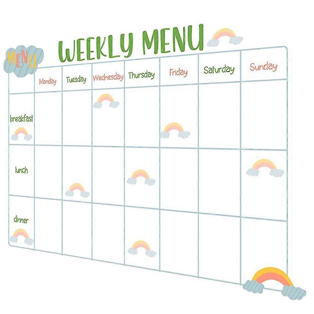 Sticky Dry Erase Menu Board for Weekly Use 4Pcs Pack