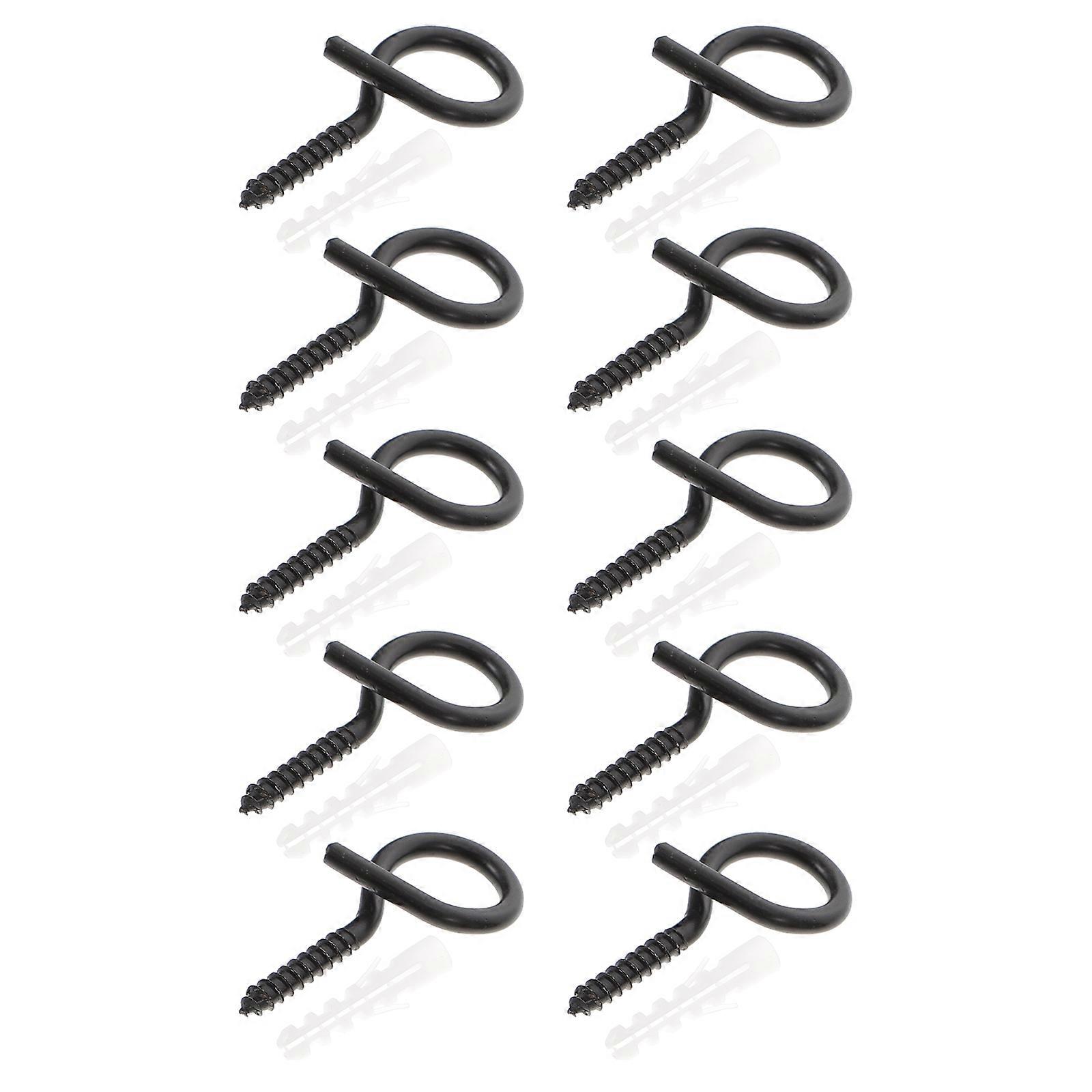 Long Eye Ring Screws 40Pcs Iron Perfect For Indoor Outdoor Use High Reliability Ideal For Light-Duty Applications