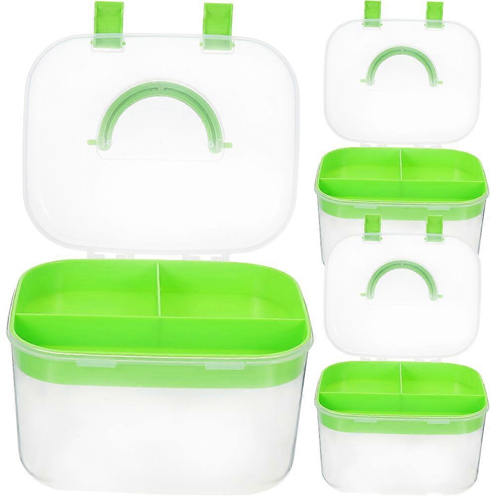 Double Layer Cosmetics Box 12 Pcs Handheld Storage Solution Great For Home Use And To Carry Green