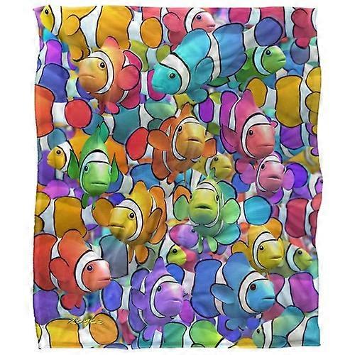 Royce McClure Clown Fish Clown School Silky Supersoft Blanket