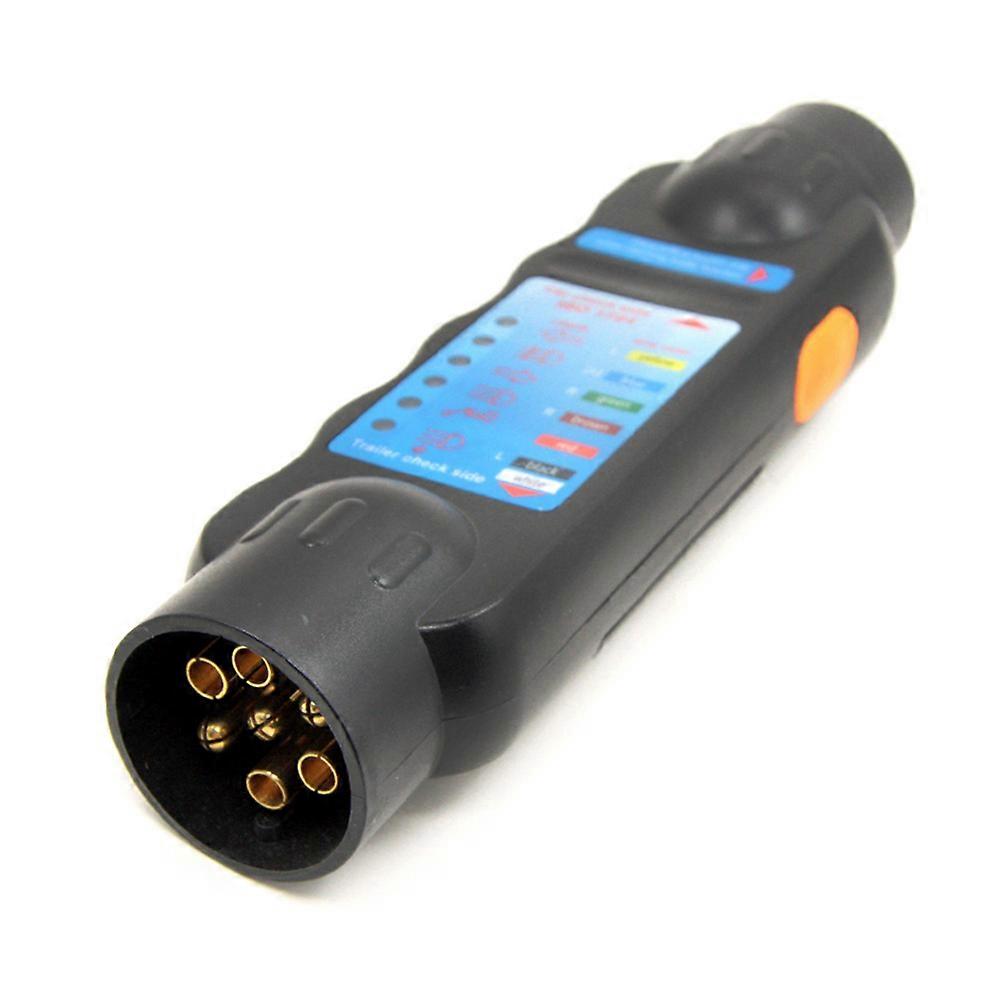 7 Way Trailer Plug Tester Trailer Test for Car Use 2Pcs Kit
