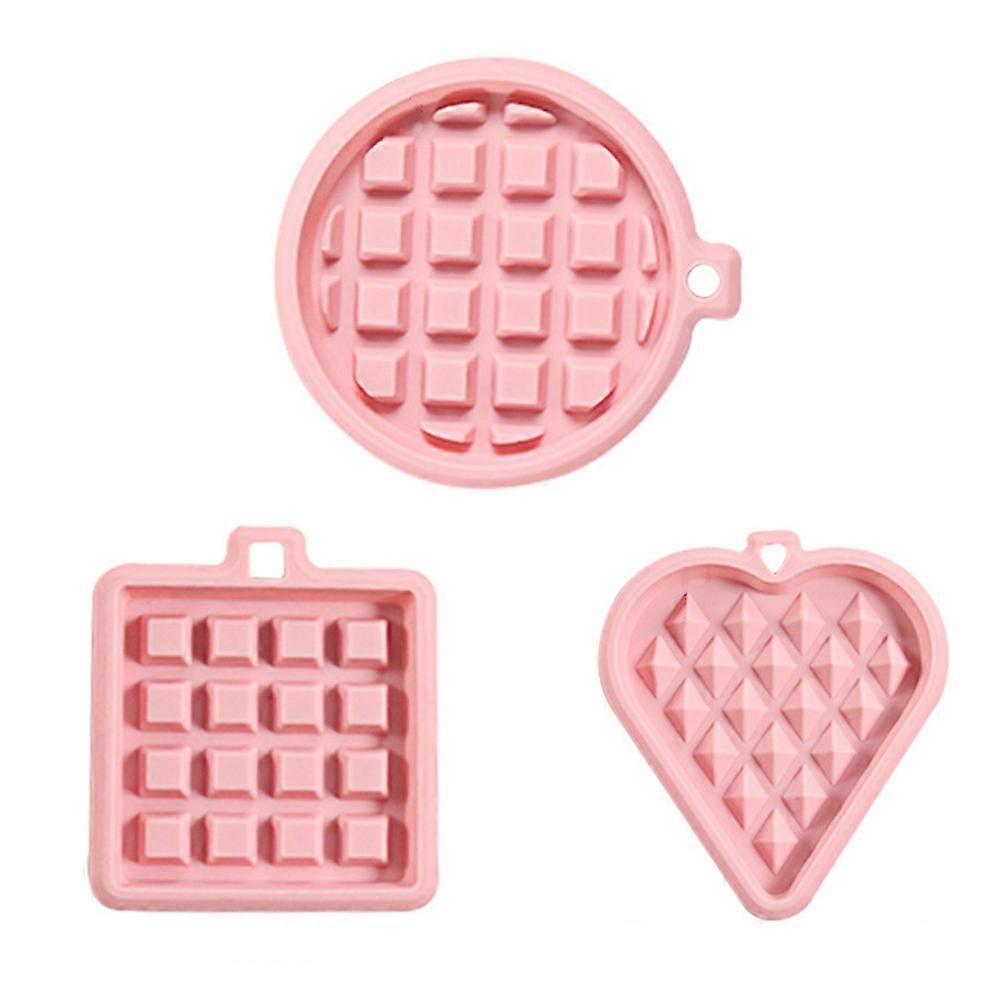 DIY Baking Mold Silicone Cake Mold for Waffle Making 9Pcs Pink Kitchen