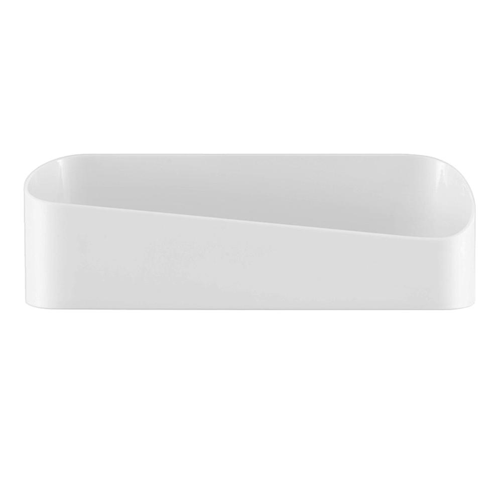 Shower Shelves Plastic Organizer for Storage 2Pcs White Adhesive