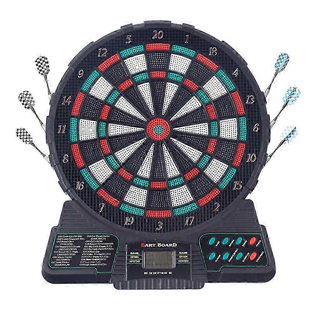 25-26 Multiplayer Electronic Darts Board Set with LCD Scoring Display - Includes 6 Darts