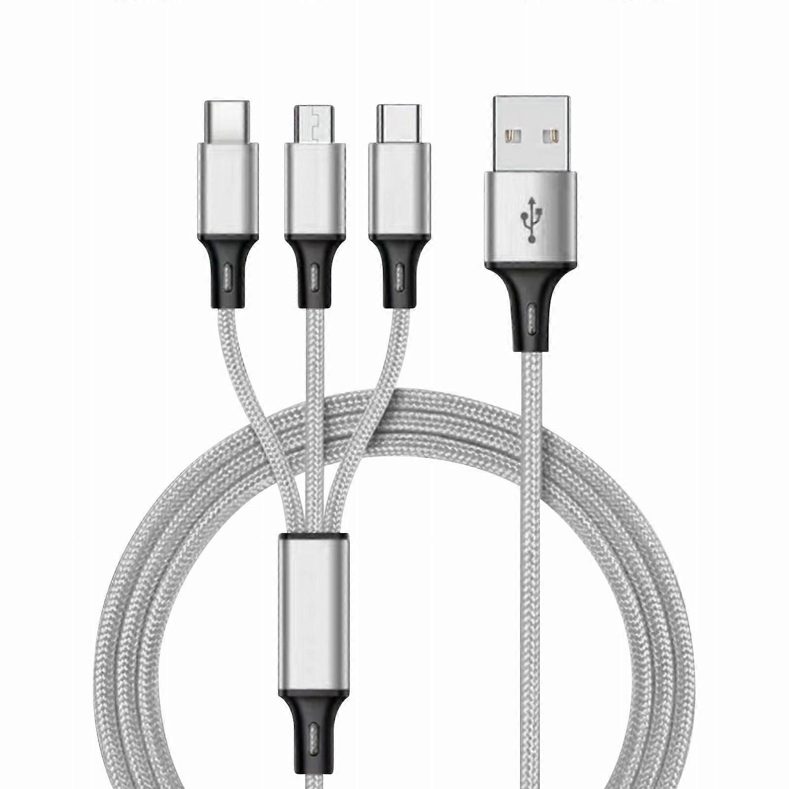 TanChengg plus Charger 10 Ft 3in1 Fast USB Charging Cable Universal Multi Function Cell Phone Charger Cord