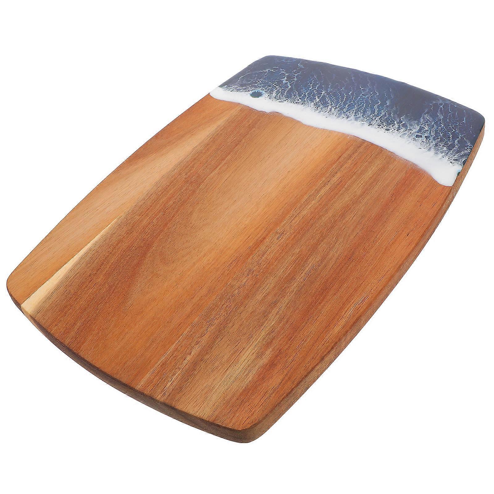 Non-Deformable Cutting Board Kitchen Use Wood Cutting Board Food Prep Irregular Shape 1Pack