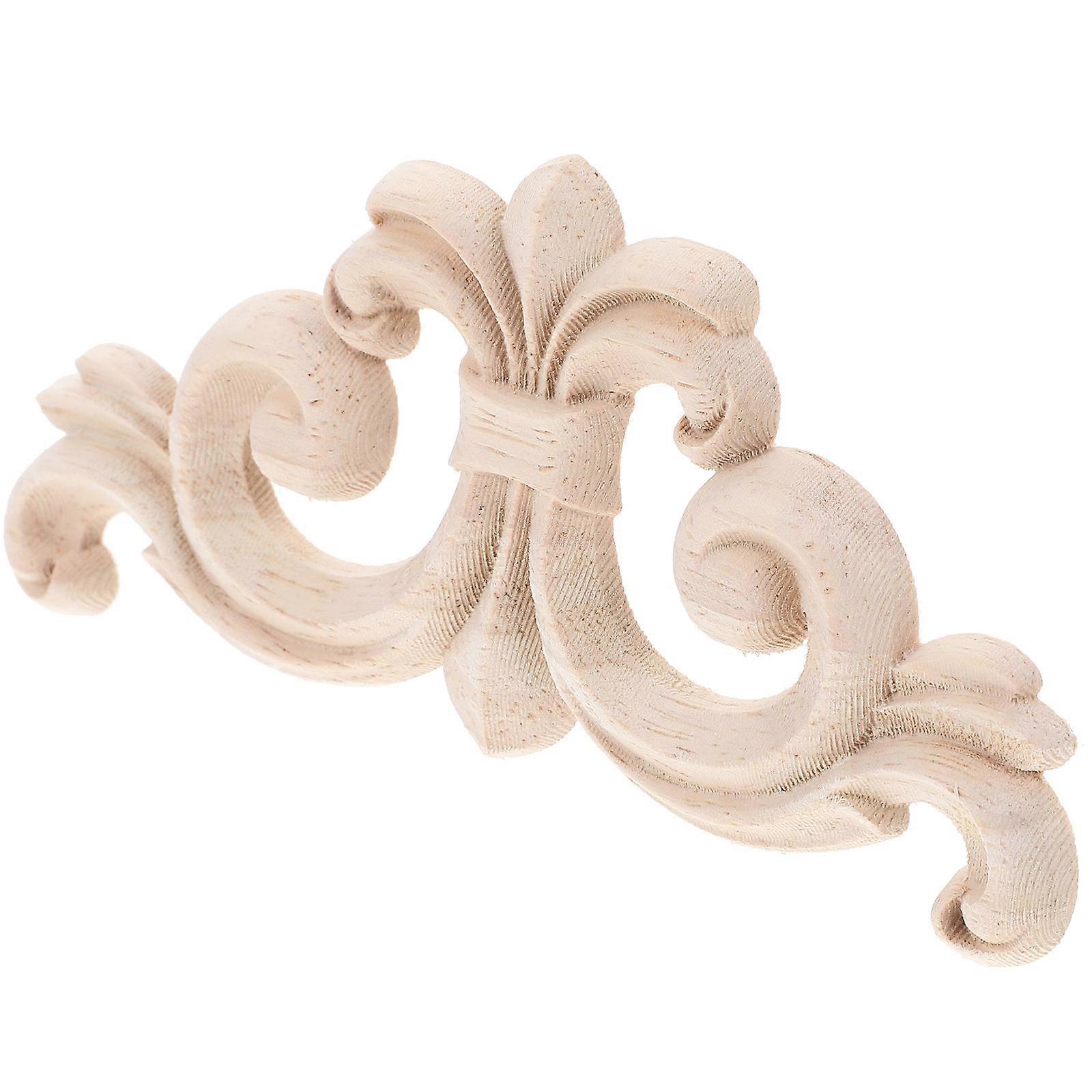 16 Pcs Wooden Appliques Square Shape Decorative Elements Suitable For Home Decoration DIY Projects Crafted From Solid Wood