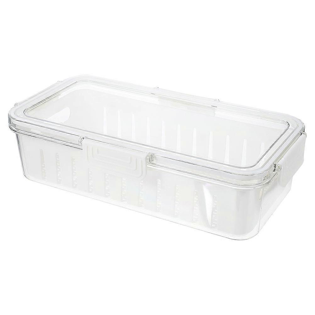 Fresh Keeping Storage Box Fridge Accessories Food Preservation Material Rectangular Shape Simple Design 1Set