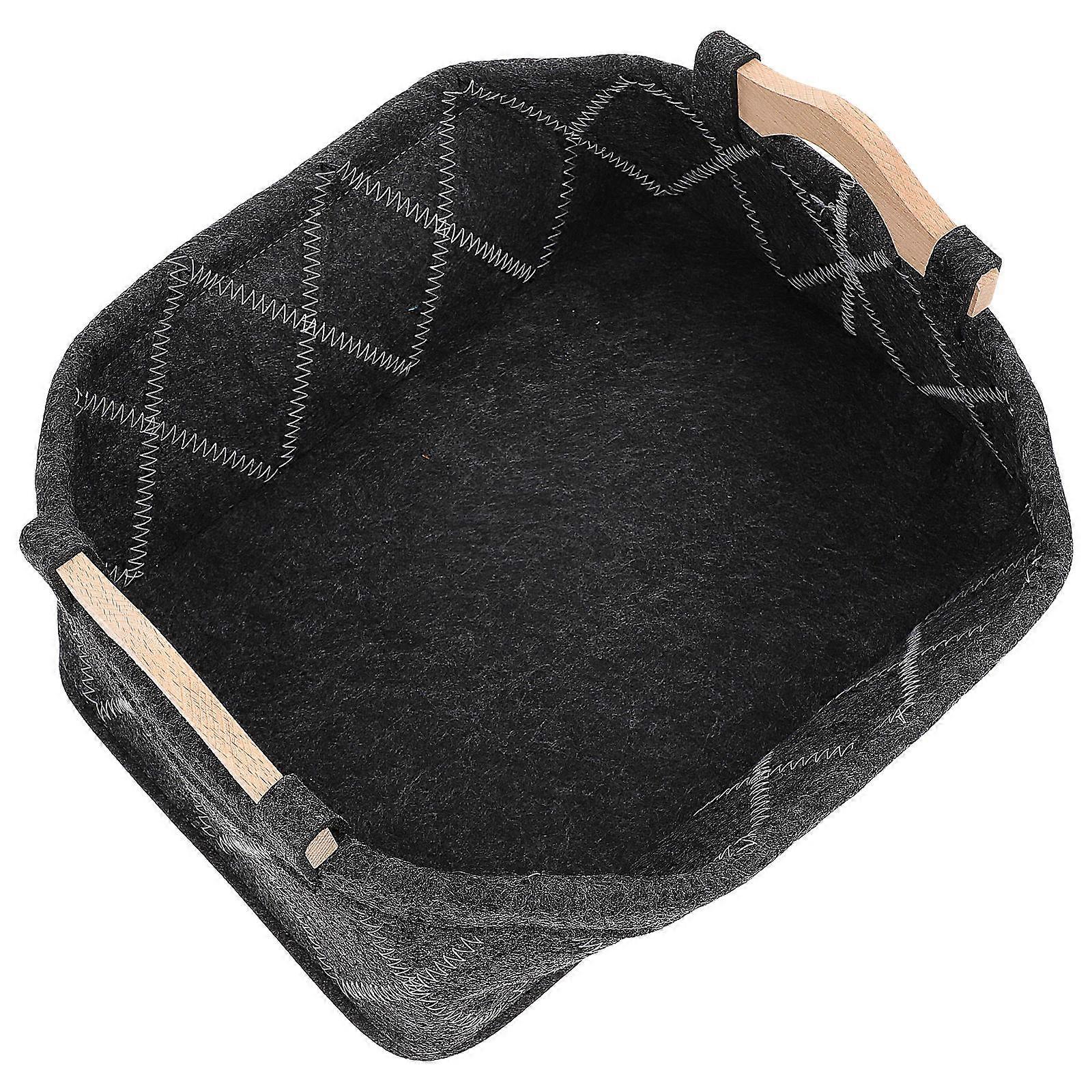 Clothes Organizer Felt Basket for Storage Use 2Pcs Set