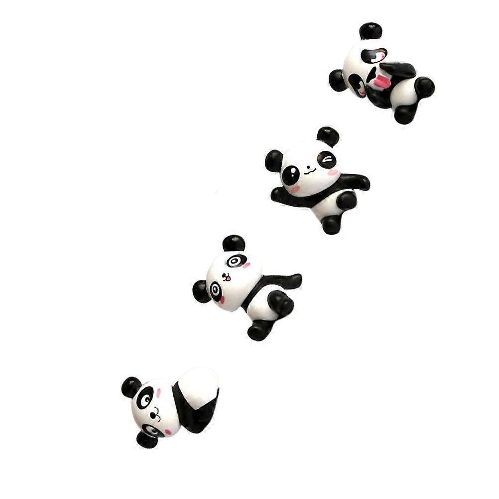 Mini Panda 4Pcs Multi Realistic Miniature Craft Panda Decoration Gifts