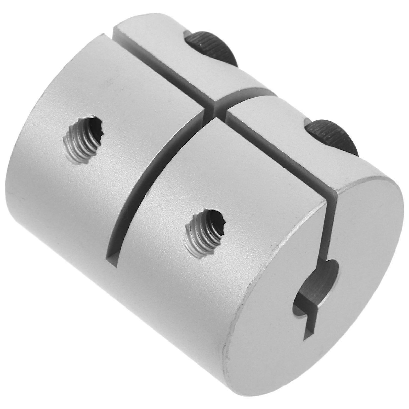Stepping Motor Coupler Silver Aluminum Alloy for Precise Engraving
