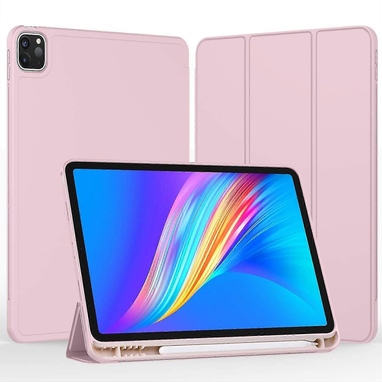 Ipad Pro 11 Inch Case With Pencil Holder 3rd Generation 2021/ 2nd Gen 2020/ 1st Gen 2018 Shockproof Smart Shell With Stand, Soft Tpu Full Body Protect