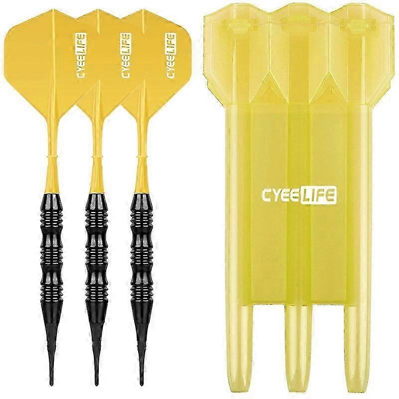 CyeeLife 20g Soft tipped Darts Professional Indoor plastic tip Darts Set For Electronic Dartboard Games Plastic storage boxDart Backboards 26s